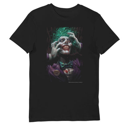 DC Comics Joker Zombie Black T-Shirt Adults T-Shirt