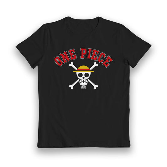 One Piece Skull Hat Black Kids T-Shirt