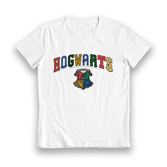 Harry Potter Hogwarts House Crest White Kids T-Shirt