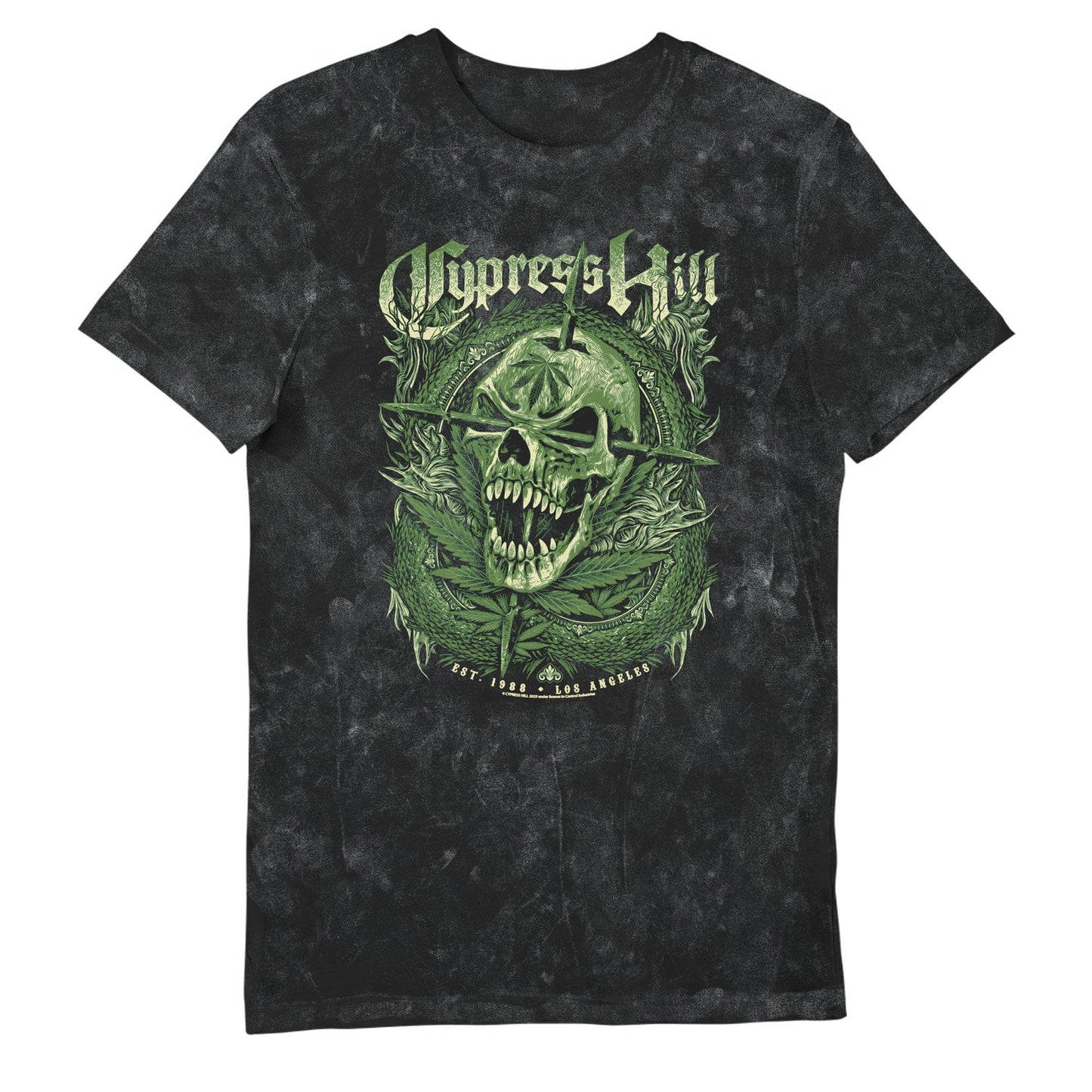 Cypress Hill Skull & Arrows Wash T-Shirt