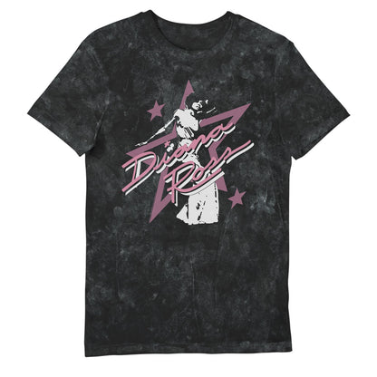 Diana Ross Star Pink Black Snow Wash Printed Music T-Shirt