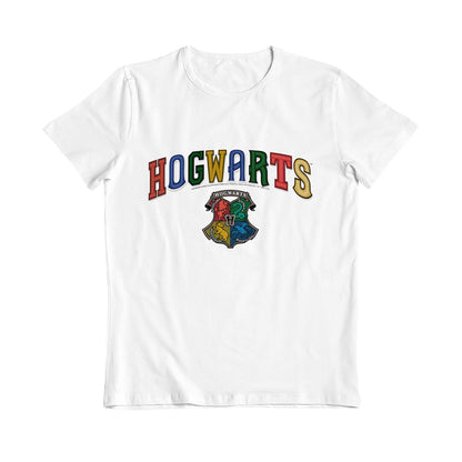 Harry Potter Hogwarts House Crest White Kids T-Shirt