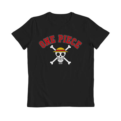 One Piece Skull Hat Black Kids T-Shirt