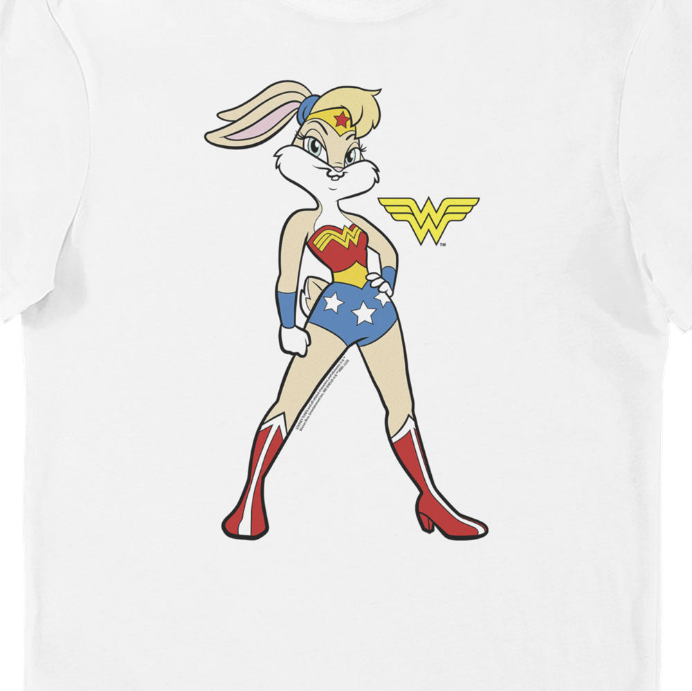 Looney Tunes & DC Comics Lola Bunny Wonder Woman Adults T-Shirt