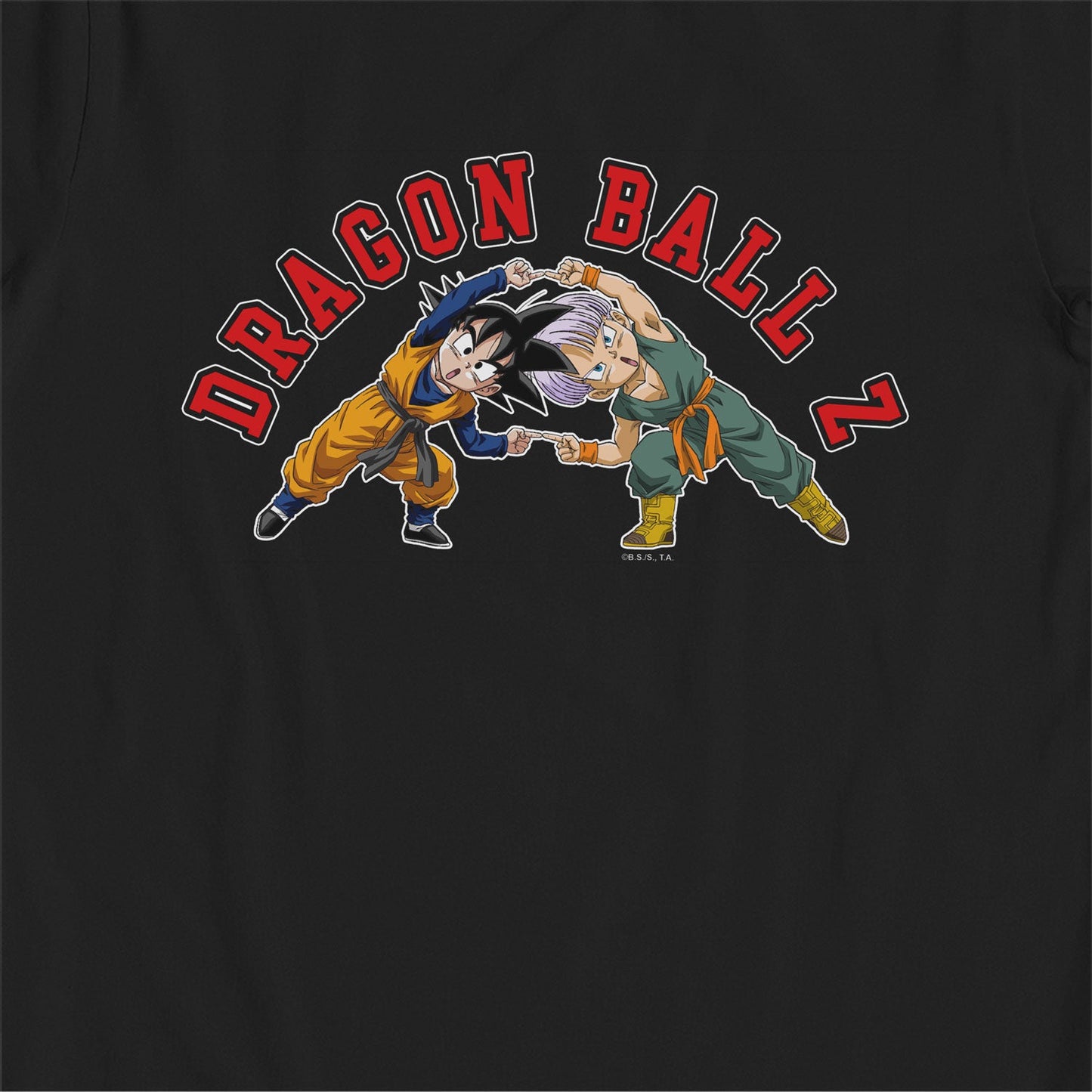 Dragon Ball Z Chibi Goku & Kid Trunks Kids Black T-Shirt