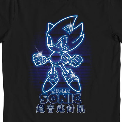 Sonic The Hedgehog Glow in the Dark Kids T-Shirt