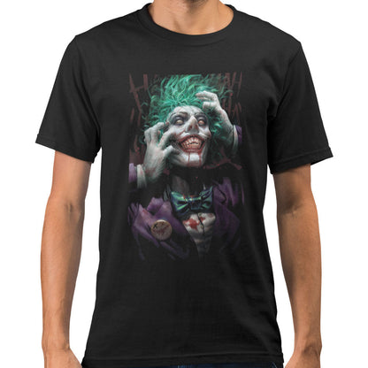 DC Comics Joker Zombie Black T-Shirt Adults T-Shirt