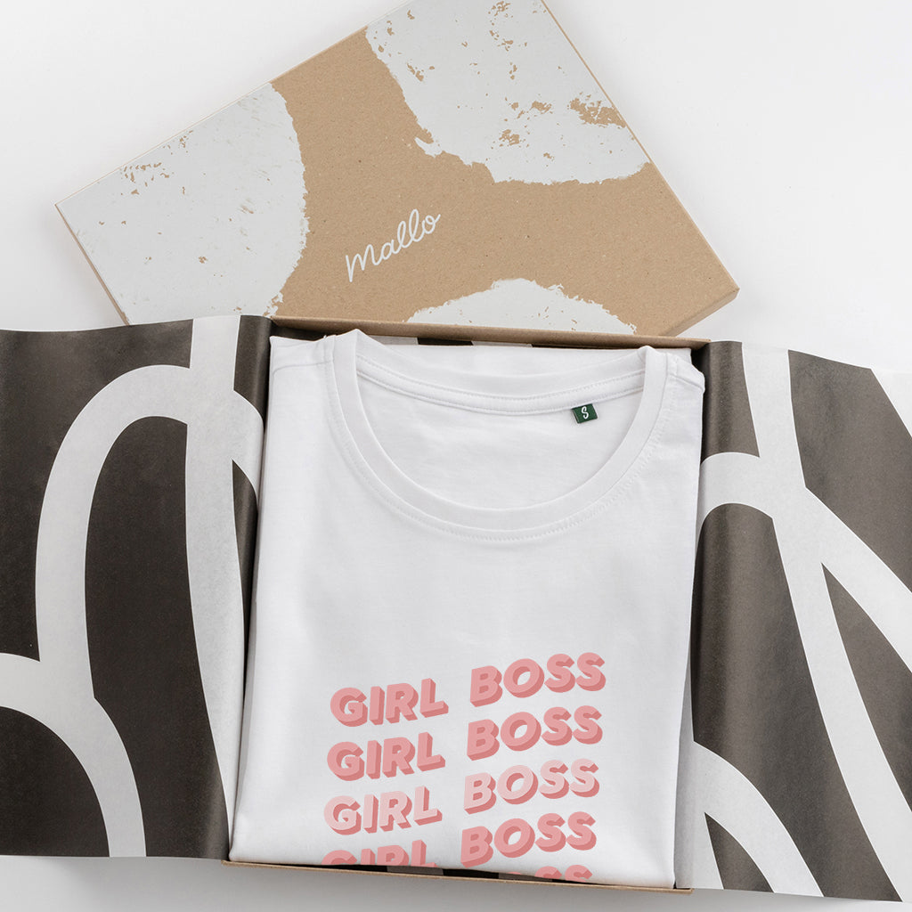 Empowering 'Girl Boss' Cotton T Shirt