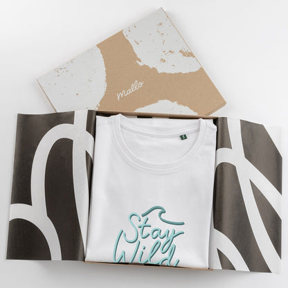 'Stay Wild Ocean Child' Cotton T Shirt