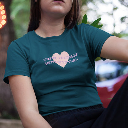 'Treat Yourself with Kindness' Motivational T Shirt