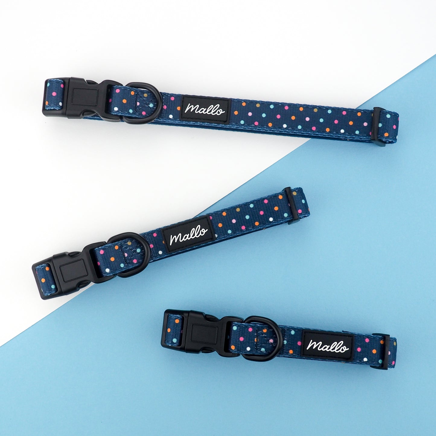 Polka Dot Dog Harness, Collar and Lead Set