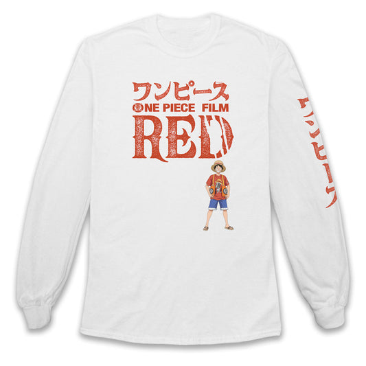 One Piece Film Red Luffy Adults Long Sleeve T-Shirt