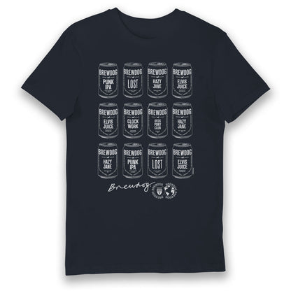 BrewDog Outline Cans Adults T-Shirt