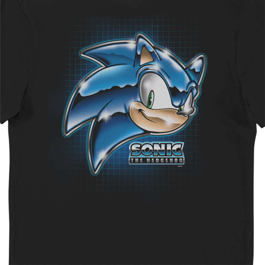 Sonic The Hedgehog Chrome Adults T-Shirt