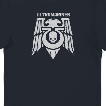 Warhammer 40,000 Ultramarines Courage And Honour Navy Adults T-Shirt