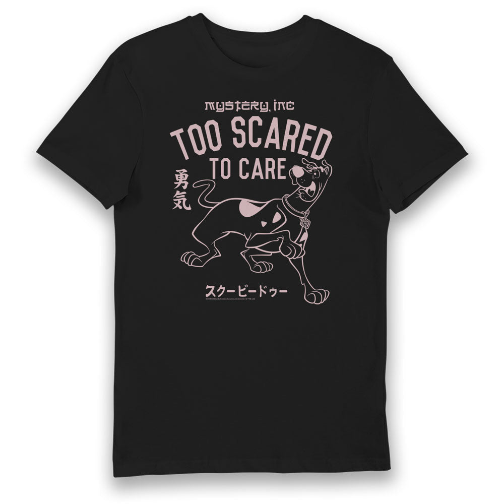 Scooby Doo Too Scared To Care Adults T-Shirt