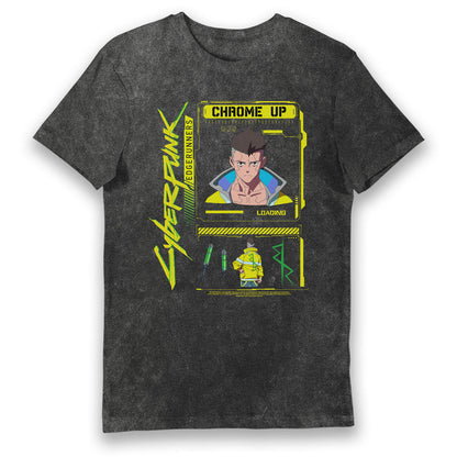 Cyberpunk Edgerunners David Chrome Up Vintage Style Adults T-Shirt