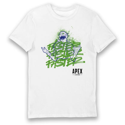 Apex Legends Octane Faster White Adults Unisex T-Shirt