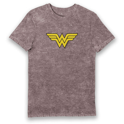 DC Comics Wonder Woman Classic Logo Eco Wash Adults T-Shirt