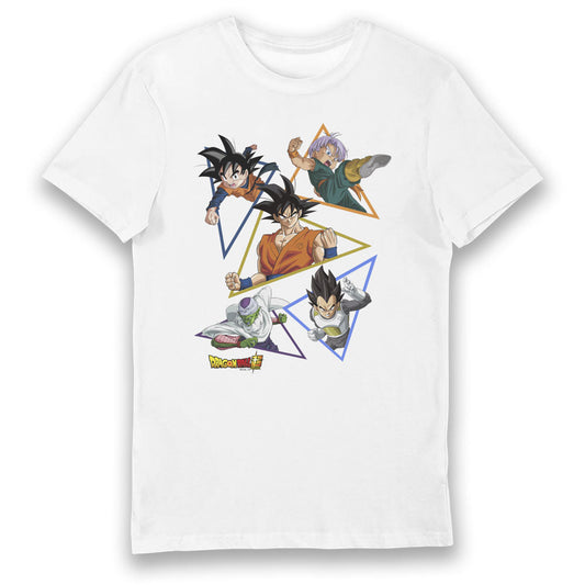 Dragon Ball Super Triangle Characters Adults T-Shirt