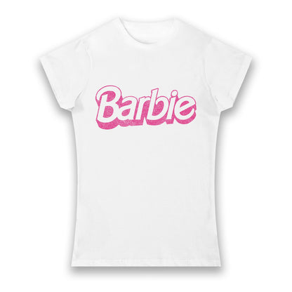 Barbie Distressed Logo Ladies T-Shirt