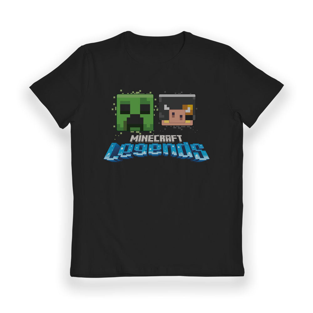 Minecraft Legends Creeper & Piglin Kids T-Shirt