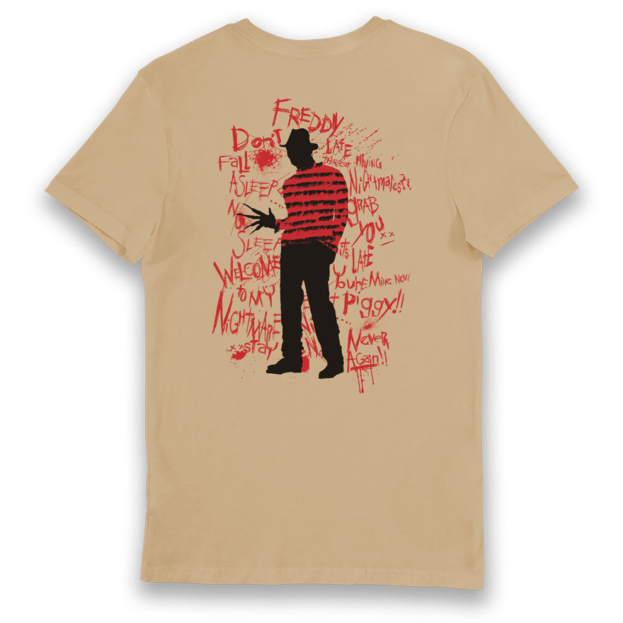 A Nightmare on Elm Street Freddy Krueger Graffiti Adults T-Shirt