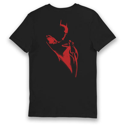 The Batman Movie Red Graffiti Spray Logo Adults T-Shirt