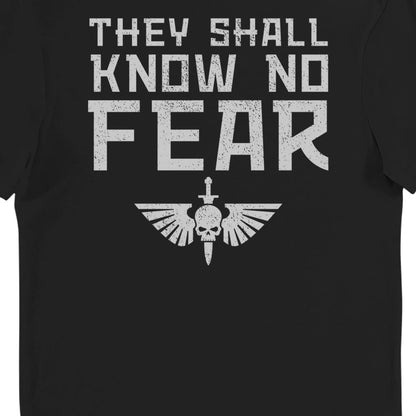 Warhammer 40,000 Space Marines Know No Fear Adults T-Shirt