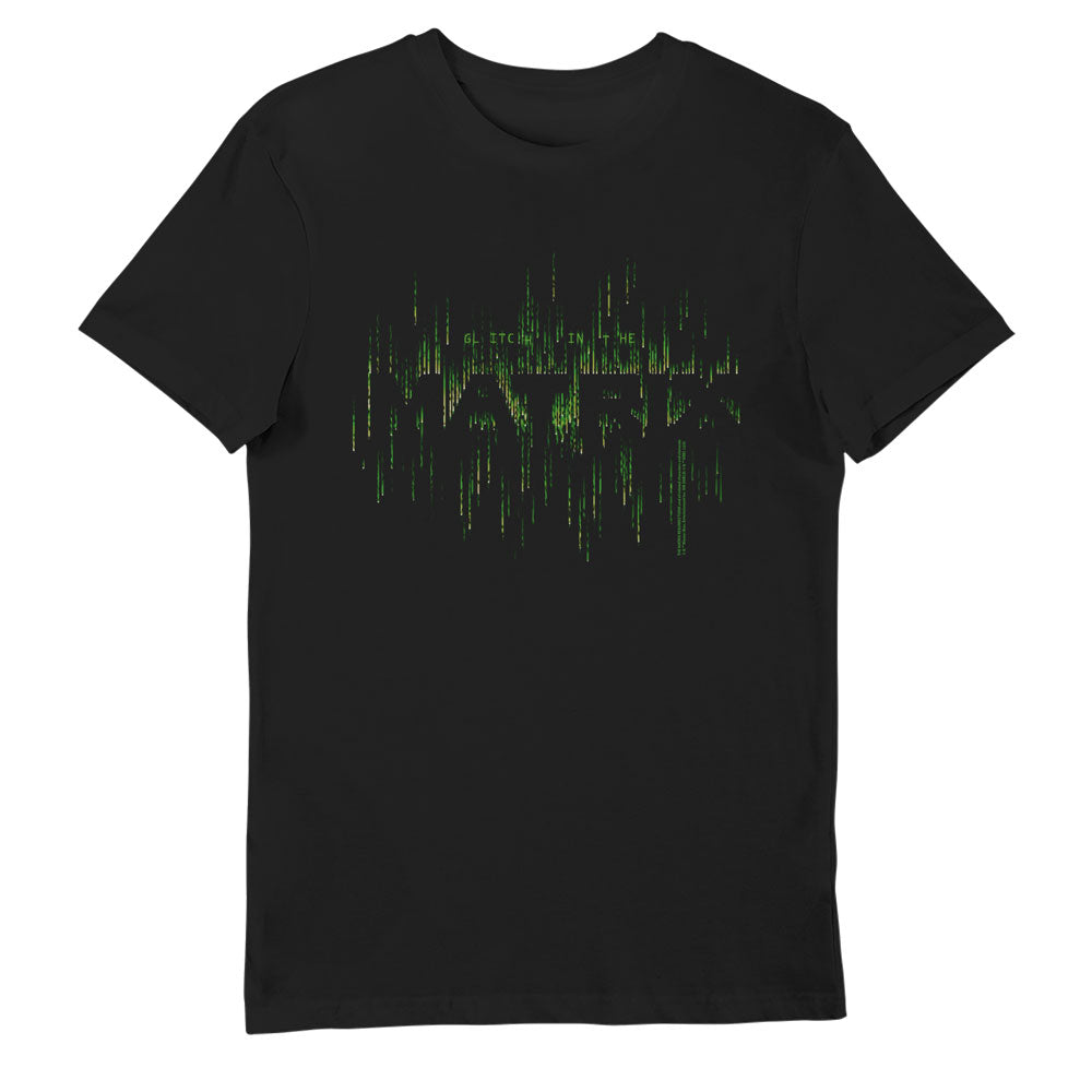 The Matrix Glitch In The Matrix Adults Black T-Shirt