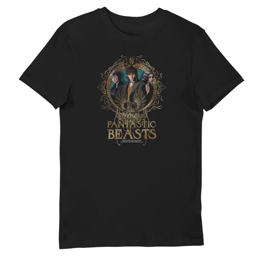 Fantastic Beasts The Crimes of Grindelwald Characters Ladies Black T-Shirt