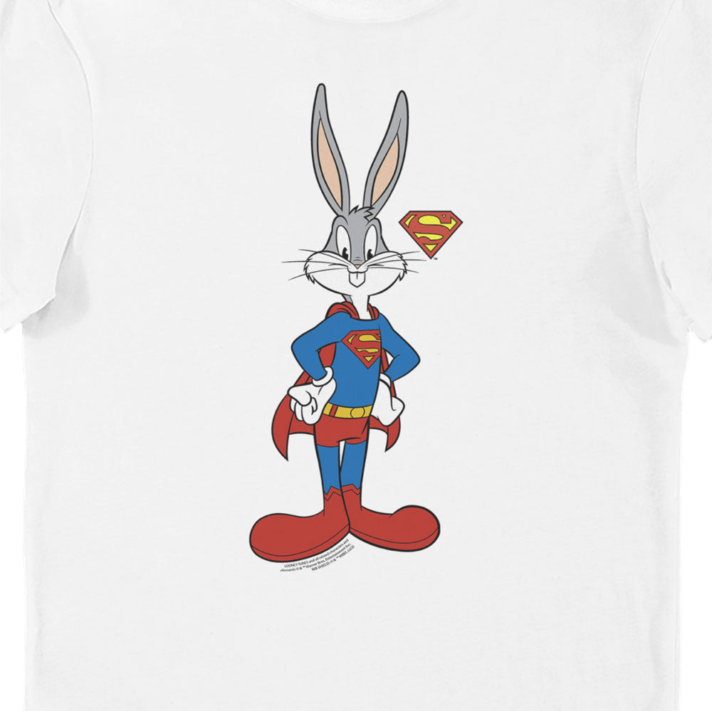 Looney Tunes & DC Comics Bugs Bunny Superman Adults T-Shirt