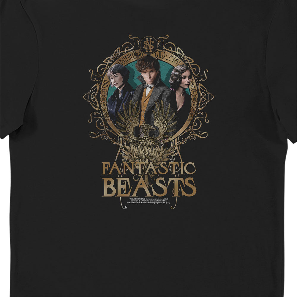 Fantastic Beasts The Crimes of Grindelwald Characters Ladies Black T-Shirt