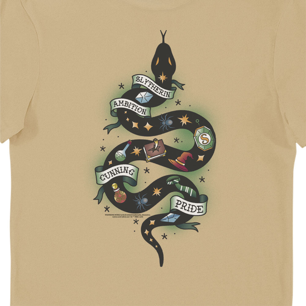 Harry Potter Tattoo Slytherin House Adults T-Shirt