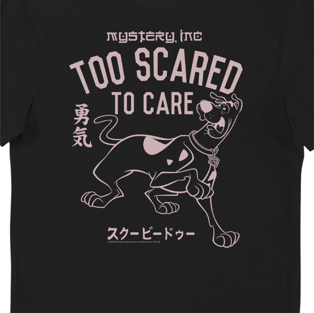 Scooby Doo Too Scared To Care Adults T-Shirt