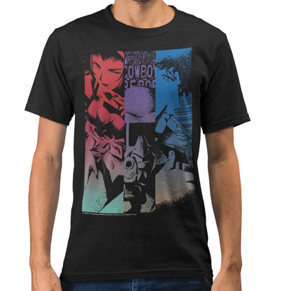 Cowboy Bebop Anime Character Panel Adults T-Shirt