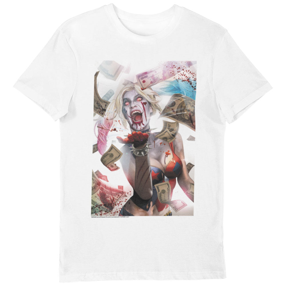 Harley Quinn Zombie DC Comic Adults T-Shirt