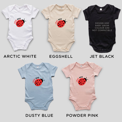 Organic Cotton Love Bug Baby Grow