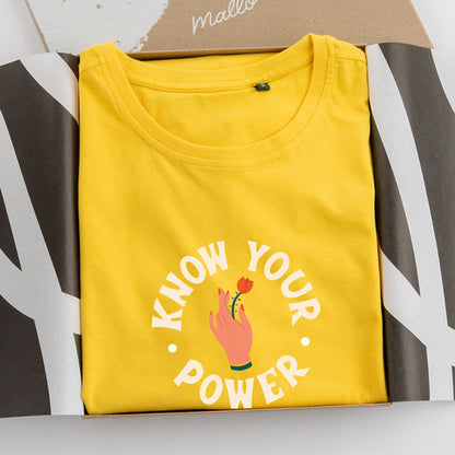 'Know Your Power' Cotton T-Shirt