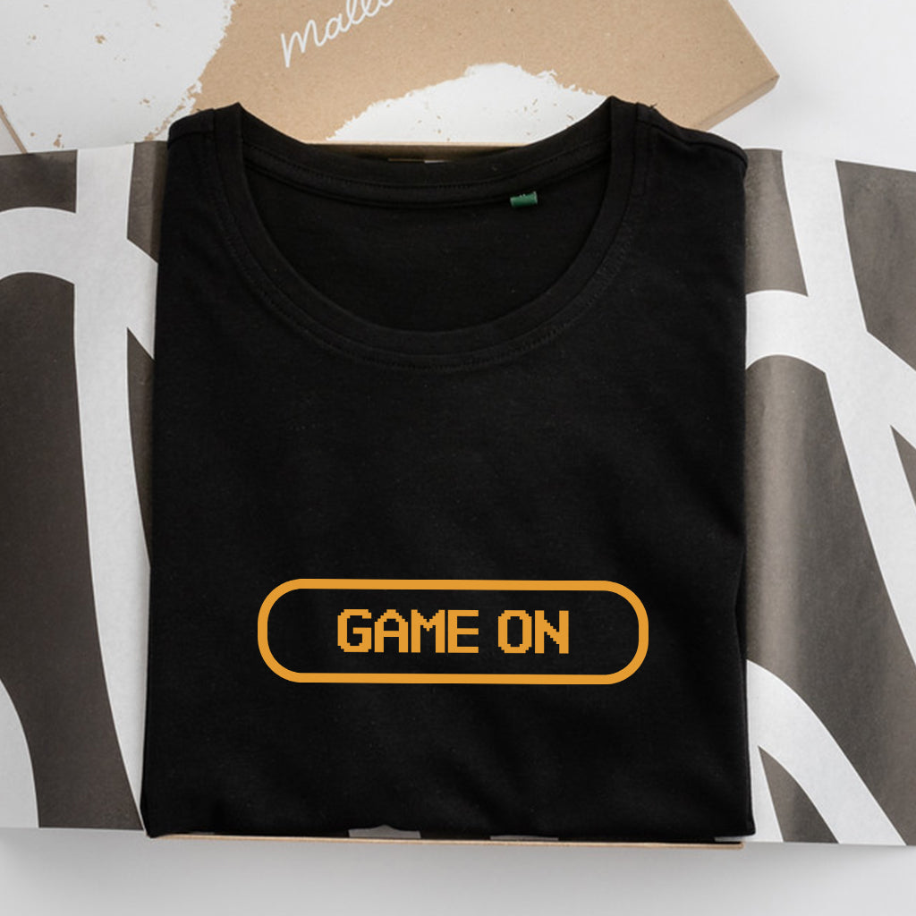 'Game On' Cotton T Shirt For Gamers