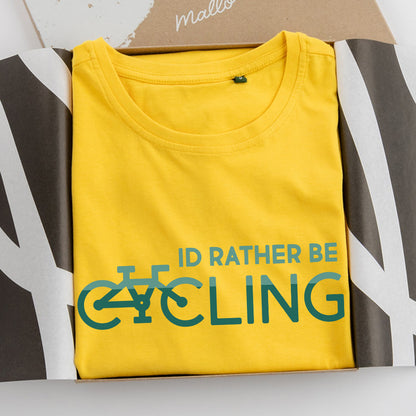 'I'd Rather Be Cycling' Cotton T Shirt