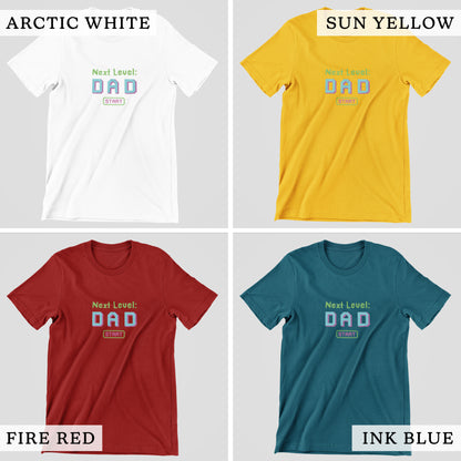 ‘Next Level Dad’ Cotton Tshirt For Gaming Lovers