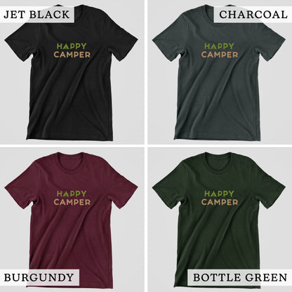 Happy Camper Tshirt for Adventurers