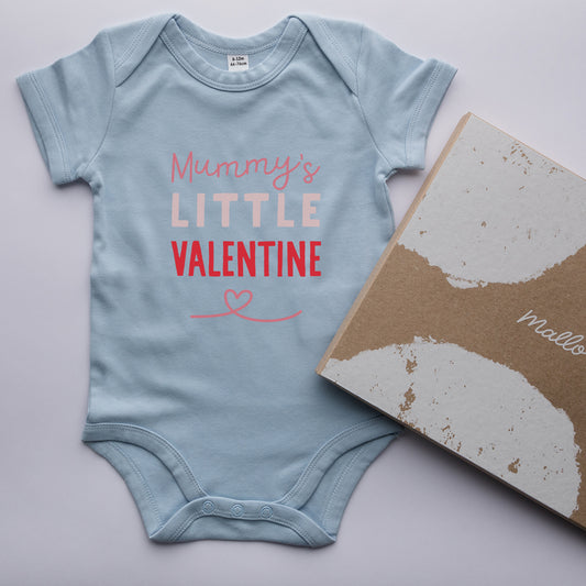 Organic Cotton 'Mummy’s Little Valentine' Baby Grow