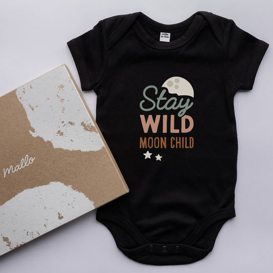 Organic Cotton Stay Wild Moon Child Baby Clothes