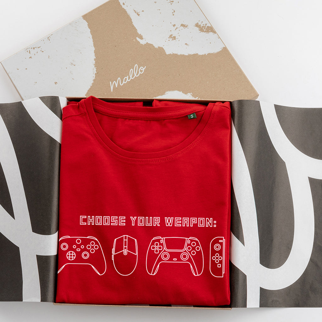 ‘Choose Your Weapon’ Game Controller T Shirt