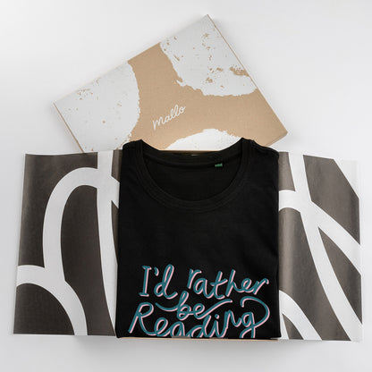 'I'd Rather be Reading' Cotton T Shirt