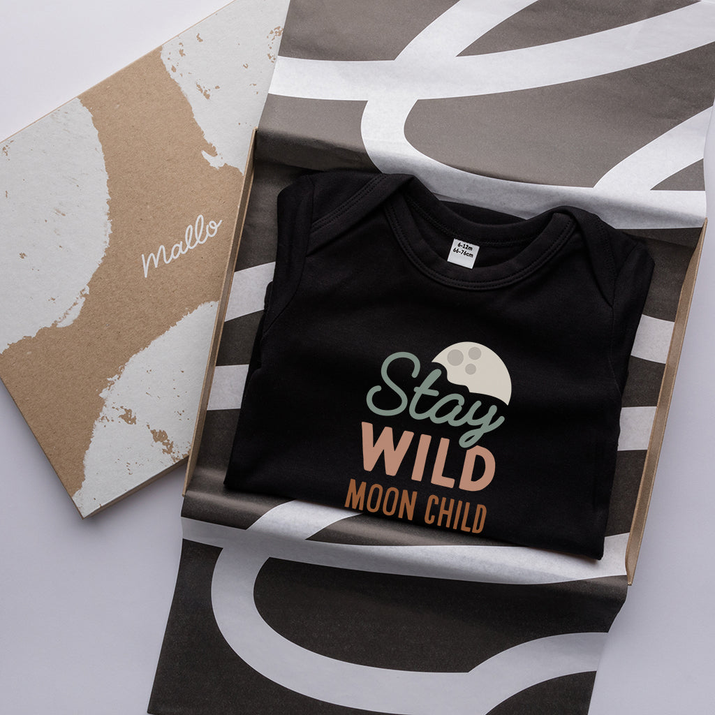 Organic Cotton Stay Wild Moon Child Baby Clothes