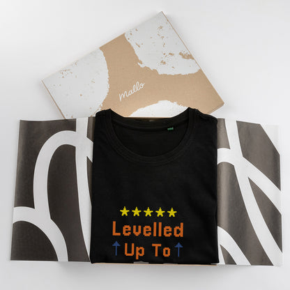 ‘Levelled Up To Dad’ Cotton Tshirt