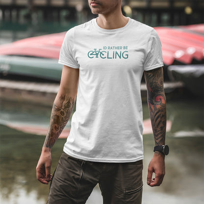 'I'd Rather Be Cycling' Cotton T Shirt